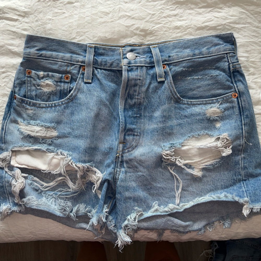 Levi’s Distressed Denim Shorts